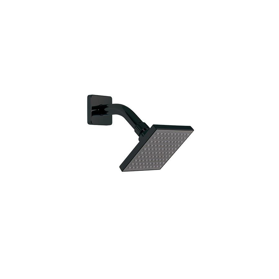 ALT 90812 Round Showerhead 1 Function With Arm Electro Black 1