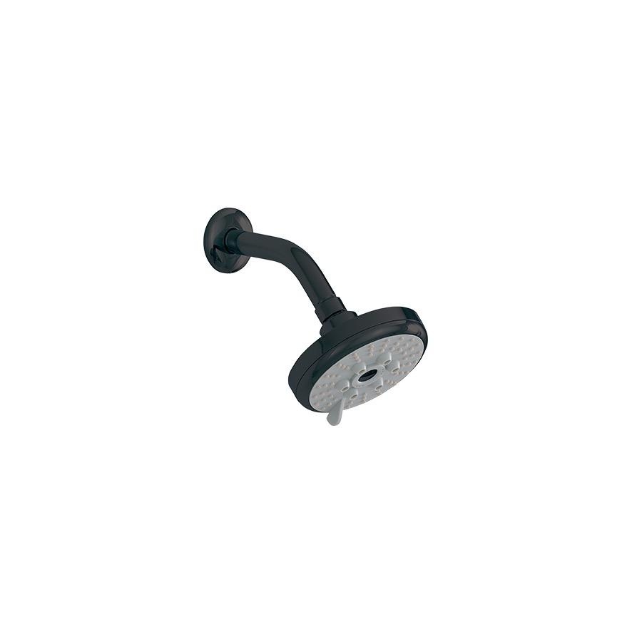ALT 90811 Round Showerhead 3 Functions With Arm Electro Black 1