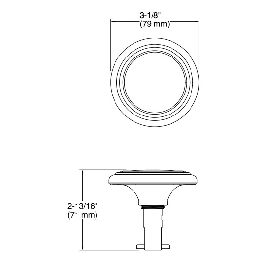 Kohler T37396-AF Pureflo Traditional Push Button Bath Drain Trim 2