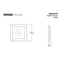 Kohler 421-CP Memoirs Slide Bar Trim Kit 2
