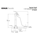 Kohler 7148-AF-2BZ Clearflo 1-1/2 Contoured Pop-Up Drain And Overflow For Above- Or Through-The-Floor Installation 2