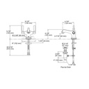 Kohler 10579-4-BN Bancroft Monoblock Lavatory Faucet With Escutcheon And Metal Lever Handles 2