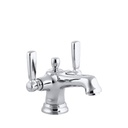 Kohler 10579-4-CP Bancroft Monoblock Lavatory Faucet With Escutcheon And Metal Lever Handles 1