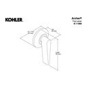 Kohler 11069-SN Archer Trip Lever 2