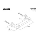 Kohler 11426-BN Bancroft Drawer Pull 2