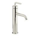 Kohler 14404-4A-SN Purist Tall Single-Handle Bathroom Sink Faucet With Straight Lever Handle 1