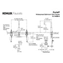 Kohler 14406-4-SN Purist Widespread Lavatory Faucet With Low Gooseneck Spout And Low Lever Handles 2