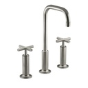 Kohler 14408-3-BN Purist Widespread Lavatory Faucet With High Gooseneck Spout And High Cross Handles 1
