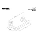 Kohler 14377-BN PuristPivoting Toilet Tissue Holder 2