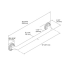 Kohler 10541-BN Traditional 18 Grab Bar 2