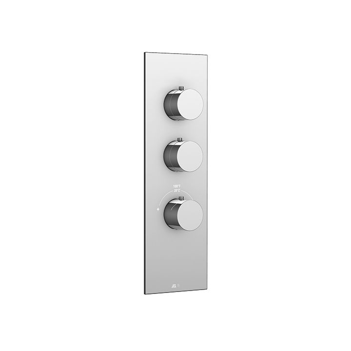 Aquabrass SR3295 Trim Set For 12002 1/2 And 3002 3/4 Thermostatic Valves Brushed Nickel 1