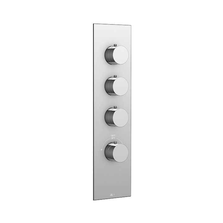 Aquabrass SR3395 Trim Set For 12003 1/2 And 3003 3/4 Thermostatic Valves Brushed Nickel 1