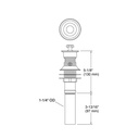 Kohler 7127-BV Lavatory Drain With Non-Removable Metal Stopper And Without Overflow 2