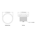 Kohler 7142-BV Clearflo Retrofit Toe Tap Conversion Kit 2