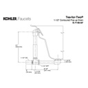 Kohler 7148-AF-BN Clearflo 1-1/2 Contoured Pop-Up Drain And Overflow For Above- Or Through-The-Floor Installation 2