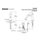Kohler 14402-4A-BV Purist Single-Handle Bathroom Sink Faucet With Straight Lever Handle 2