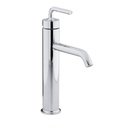 Kohler 14404-4A-CP Purist Tall Single-Handle Bathroom Sink Faucet With Straight Lever Handle 1