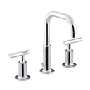 Kohler 14406-4-CP Purist Widespread Lavatory Faucet With Low Gooseneck Spout And Low Lever Handles - ONE ONLY 1