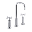 Kohler 14408-3-CP Purist Widespread Lavatory Faucet With High Gooseneck Spout And High Cross Handles 1
