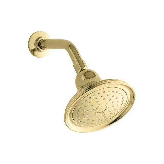 Kohler 10391-AK-PB Devonshire 2.5 Gpm Single-Function Wall-Mount Showerhead With Katalyst Air-Induction Spray 1