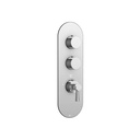 Aquabrass R3253 Otto Round Trim Set For Thermostatic Valves 12002 And 3002 Brushed Nickel 1