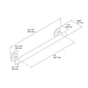 Kohler 11892-BN Purist 18 Grab Bar 2