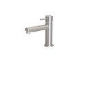 Aquabrass 61044 Volare Straight Small Single Hole Lavatory Faucet Brushed Nickel 1