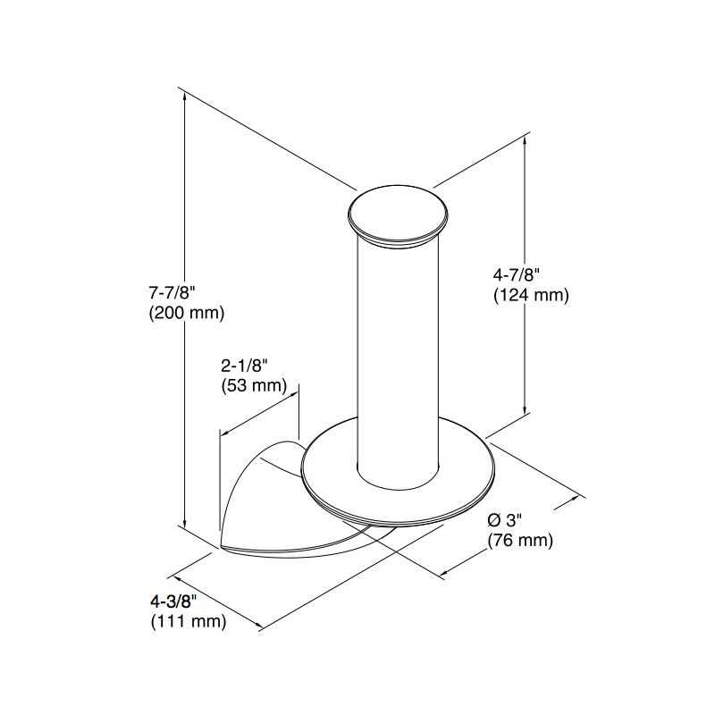 Kohler 37056-CP Alteo Vertical Tissue Holder 2