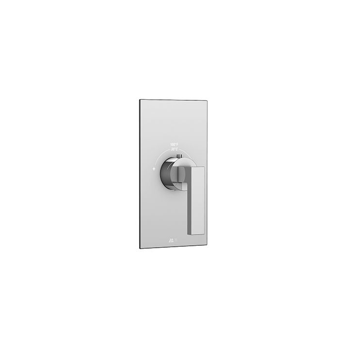 Aquabrass S3084 B Jou Square Trim Set For Thermostatic Valves 12000 And 3000 Brushed Nickel 1