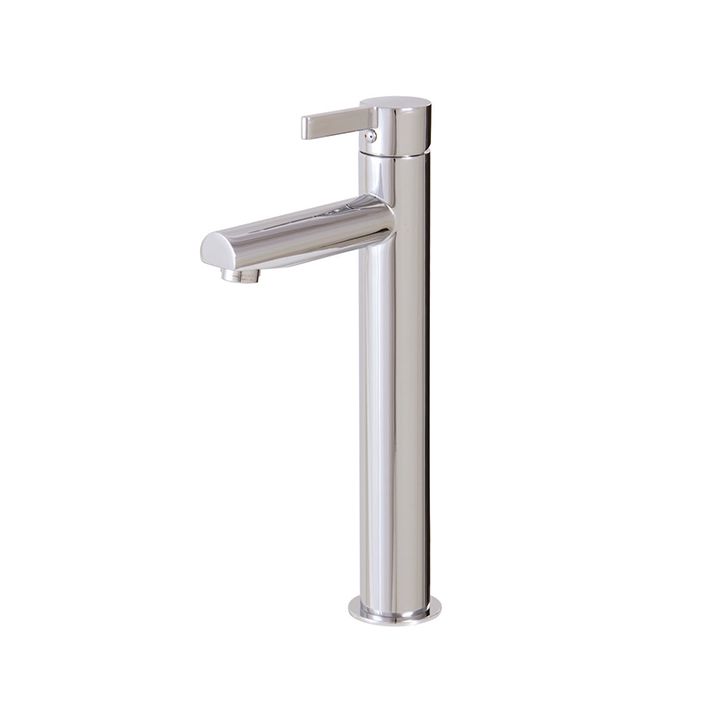 Aquabrass 68020 Blade Tall Single Hole Lavatory Faucet Brushed Nickel 1