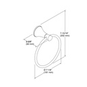 Kohler 13435-CP Coralais Towel Ring 2