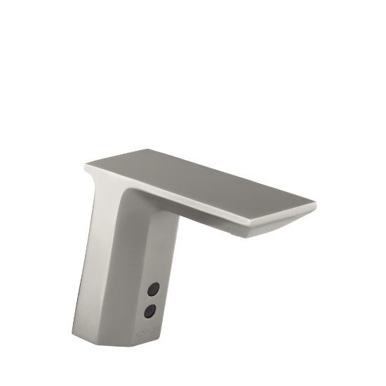 Kohler 13468-VS Geometric Touchless Ac-Powered Deck-Mount Faucet With Mixer 1