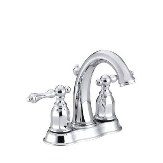 Kohler 13490-4-CP Kelston Centerset Bathroom Sink Faucet With Lever Handles 1