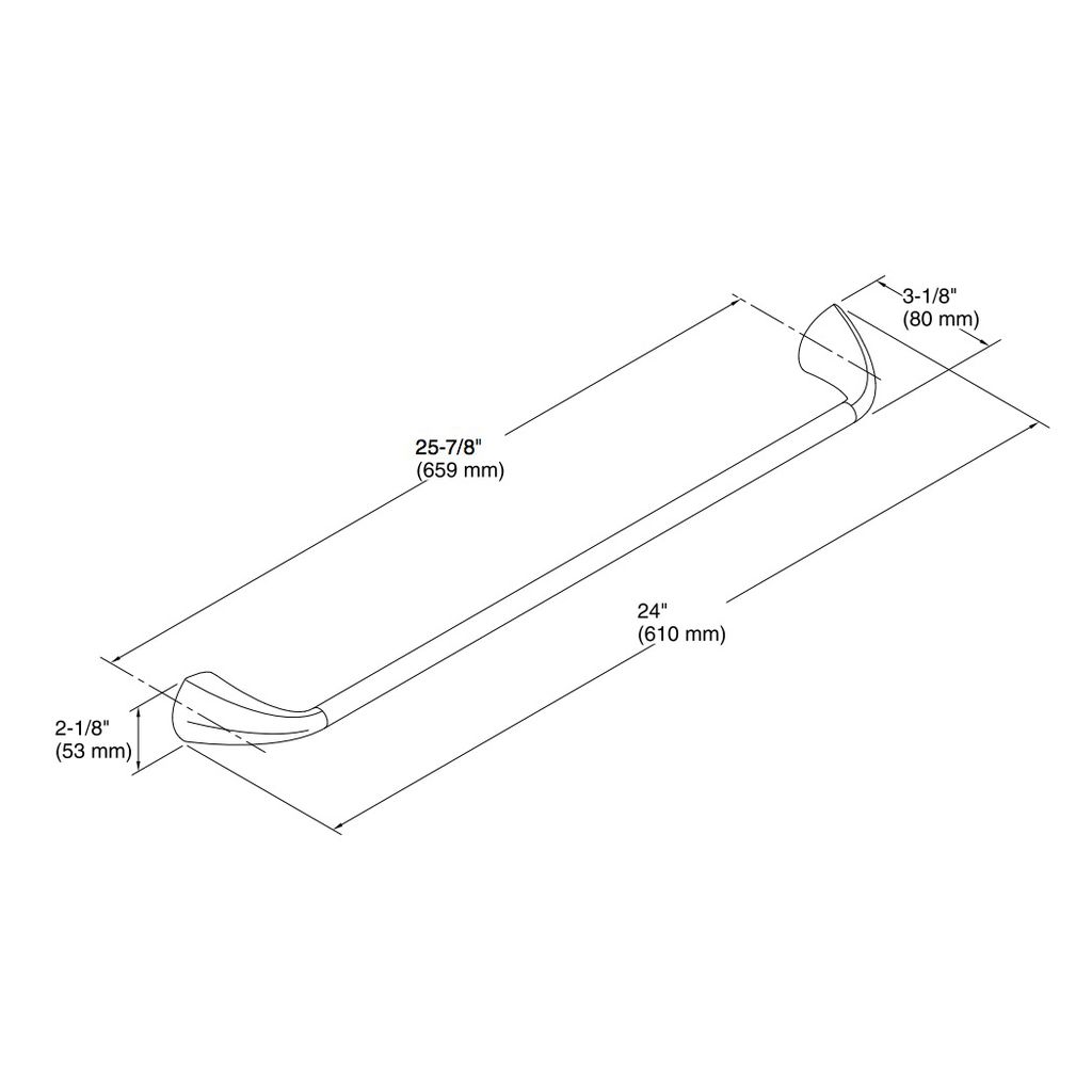 Kohler 37051-BN Alteo 24 Towel Bar 2
