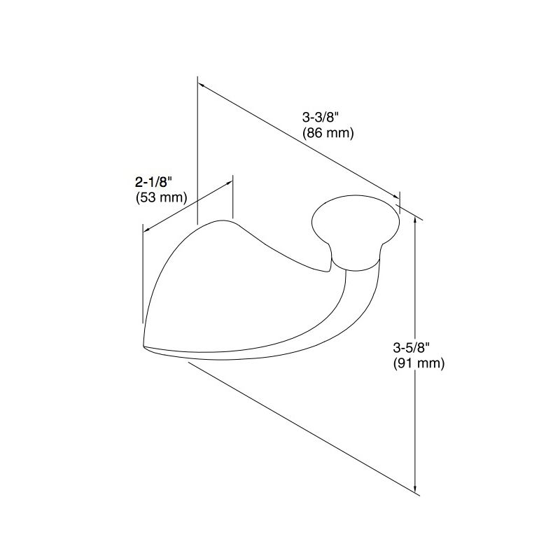 Kohler 37055-CP Alteo Robe Hook 2