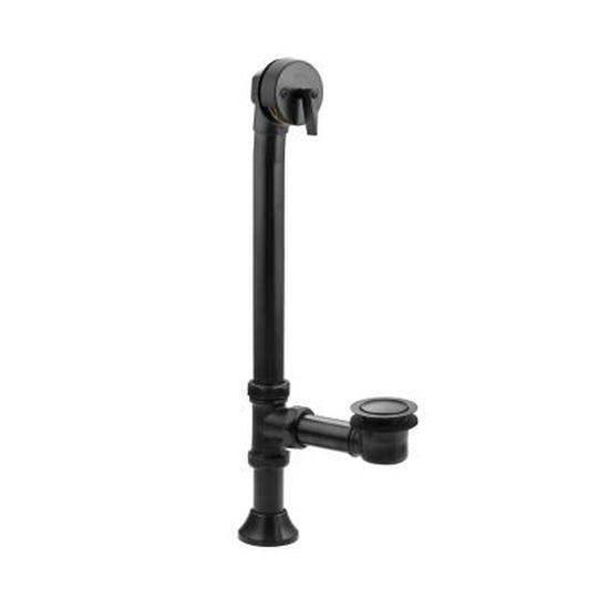 Kohler 7178-BKB Clearflo Decorative 1-1/2 Adjustable Pop-Up Bath Drain For Revival 5' Whirlpool With Tailpiece 1