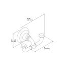 Kohler 72572-SN Artifacts Double Robe Hook 2