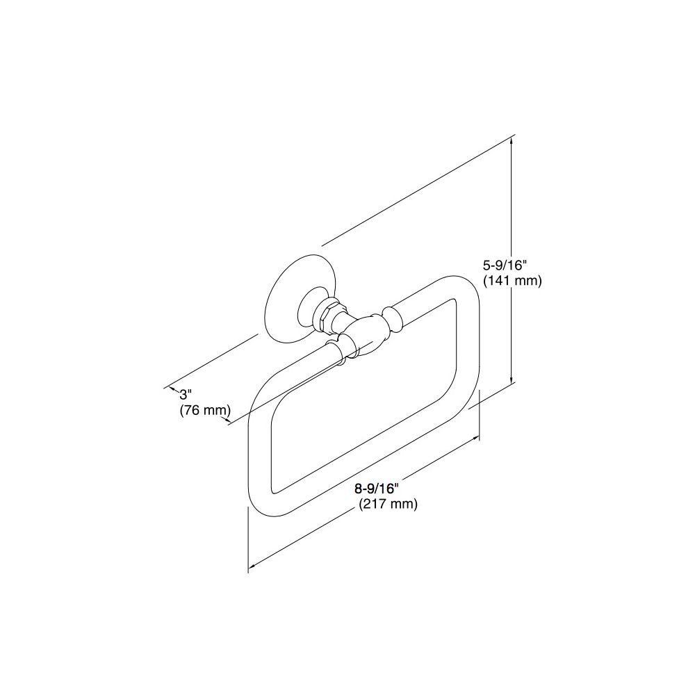 Kohler 72571-SN Artifacts Towel Ring 2
