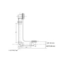 Kohler 7214-BV Clearflo Cable Bath Drain Less Pvc Tubing 2