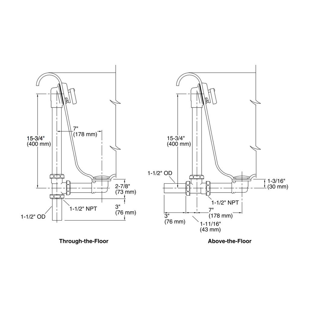Kohler 7178-SN Clearflo Decorative 1-1/2 Adjustable Pop-Up Bath Drain For Revival 5' Whirlpool With Tailpiece 2