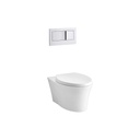 Kohler 6299-0 Veil Dual Flush Wall Hung Toilet 1