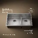 Kohler 5284-NA Strive 32 x 18 Smart Divide Undermount Double Kitchen Sink 1