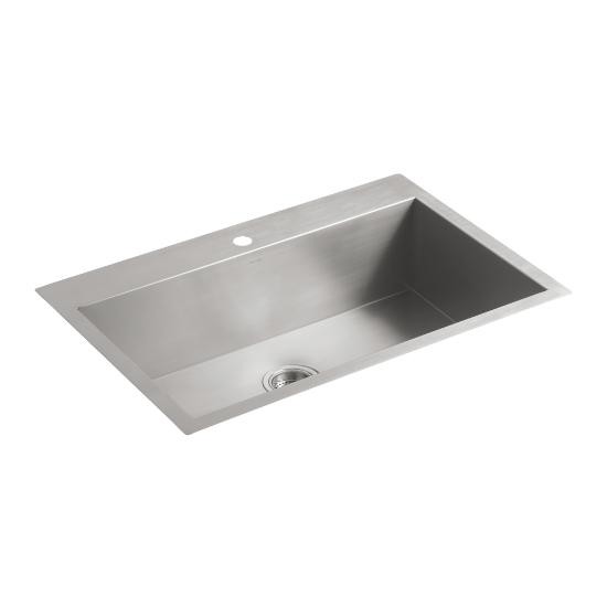 Kohler 3821-1-NA Vault 33 x 22 Topmount Single Bowl Kitchen Sink 1