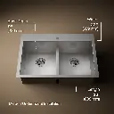 Kohler 3838-1-NA Vault 33 x 22 Undermount Double Kitchen Sink 1