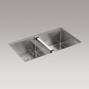 Kohler 5281-NA Strive 32 x 18 Undermount Double Kitchen Sink 1