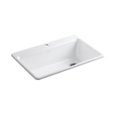 Kohler 5871-1A2-0 Riverby 33 X 22 X 9-5/8 Top-Mount Single-Bowl Kitchen Sink With Accessories 1
