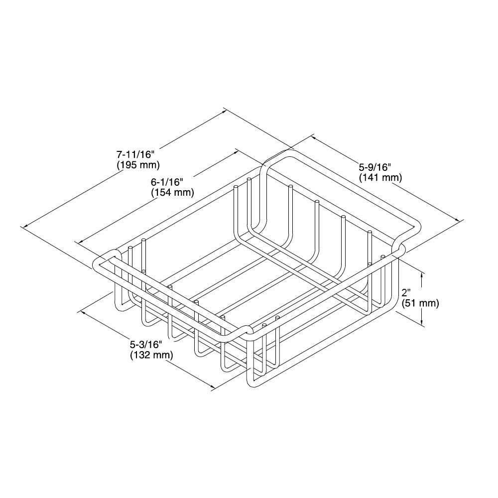 Kohler 3127-ST Wire Storage Basket 2