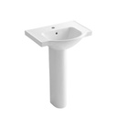 Kohler 5266-1-0 Veer 24 Pedestal Bathroom Sink With Single Faucet Hole 3