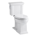 Kohler 3950-0 Tresham Comfort Height Two-Piece Elongated 1.28 Gpf Toilet With Aquapiston Flush Technology And Left-Hand Trip Lever 3