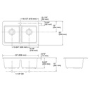 Kohler 8679-1A2-0 Riverby 33 X 22 X 9-5/8 Top-Mount Double-Equal Kitchen Sink With Accessories And Single Faucet Hole 2